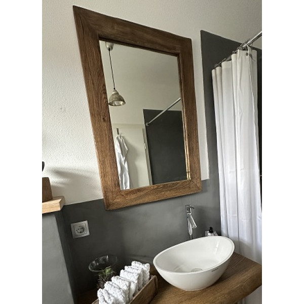 Holzspiegel Spiegelrahmen aus Eiche im Altholz-Design!